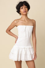 Load image into Gallery viewer, Charley Strapless Mini Dress-White
