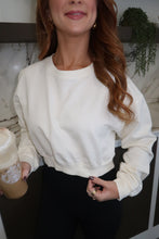 Load image into Gallery viewer, Everyday Crew Sweatshirt Top-Cream
