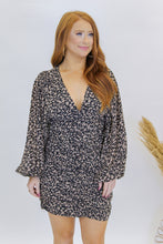 Load image into Gallery viewer, Contemplation Animal Print Ruched Dress
