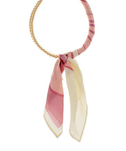Load image into Gallery viewer, Silk Scarf Wrapped Collar Necklace

