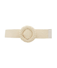 Load image into Gallery viewer, Circle Buckle Straw Belt
