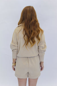 Coffee Date Shorts-Beige