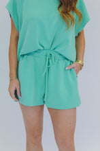 Load image into Gallery viewer, Karly Jogger Set Shorts- Pistachio
