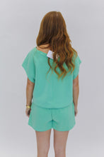 Load image into Gallery viewer, Karly Jogger Set Top- Pistachio
