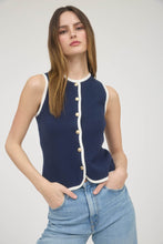 Load image into Gallery viewer, On Time Sweater Vest -Navy
