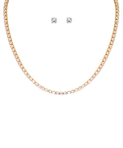 Tennis Chain Necklace Set