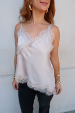 Load image into Gallery viewer, Weekend Plans Satin Lace Top
