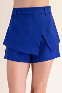 Scarlett Envelope Skort Set-Blue