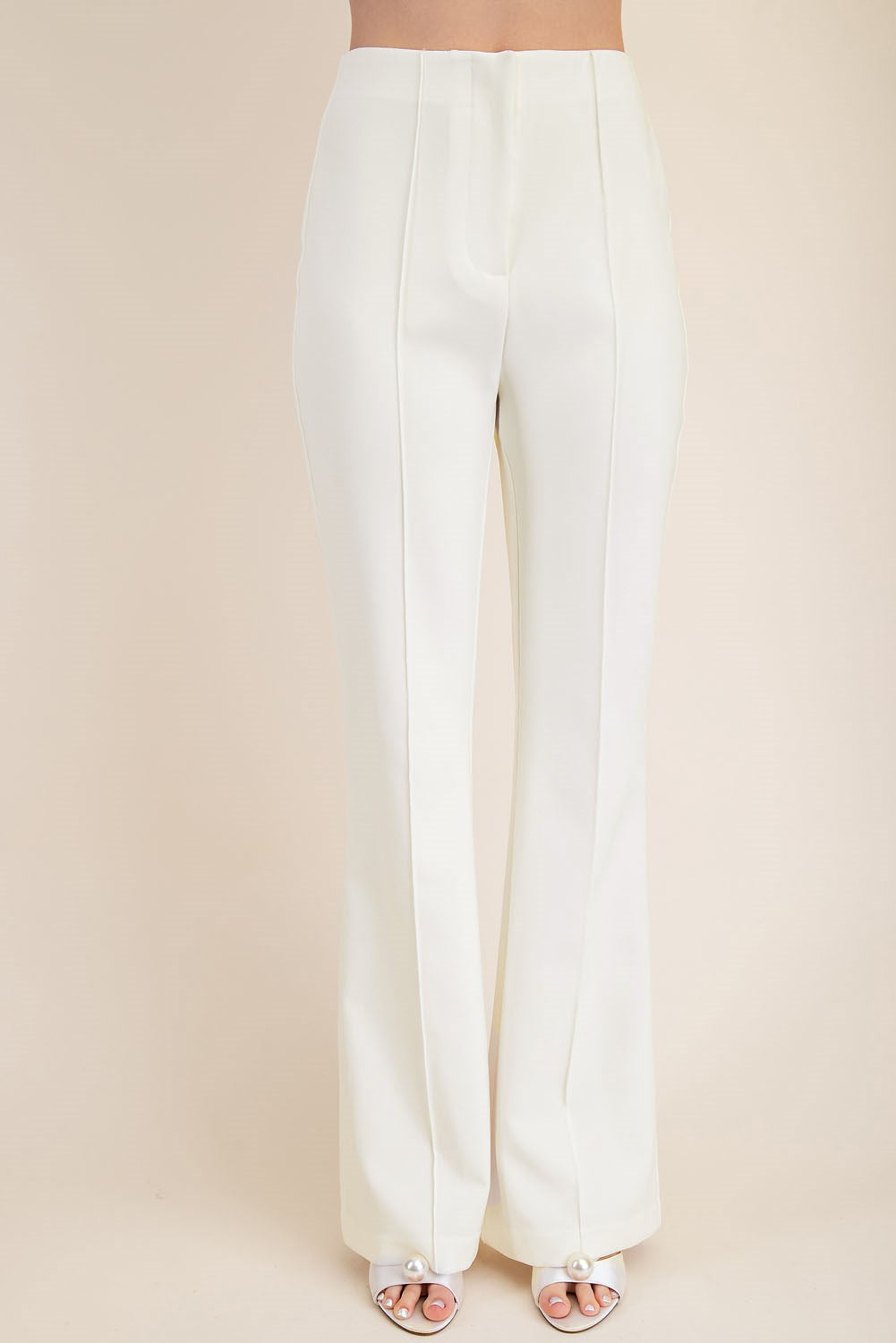 Jemma Flared Pants- White