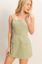 Load image into Gallery viewer, Ray Square Neck Romper-Sage
