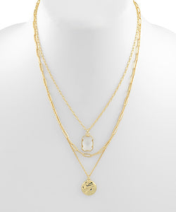 3 Layeered Multi Charm Necklace