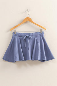 Flirty Stretchy Skort-Blue