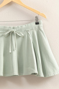 Flirty Stretchy Skort-Sage