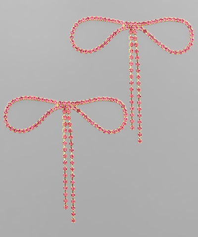 Pave Bow Earrings
