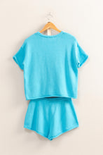 Load image into Gallery viewer, Maui Top &amp; Short Set- Aqua
