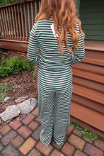 Load image into Gallery viewer, The Pine Striped Set-Green
