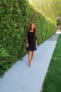 My Turn Bow Dress- Black