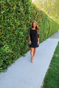 My Turn Bow Dress- Black