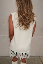 Load image into Gallery viewer, Harvest Fringe Turtleneck Sweater-Cream
