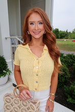 Load image into Gallery viewer, Daisy Sweater Top-Yellow
