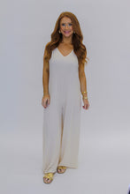 Load image into Gallery viewer, Ruth Casual Wide Leg Jumpsuit-Cream
