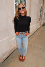 Load image into Gallery viewer, Capsule Mock Neck Top-Black
