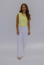 Load image into Gallery viewer, Annabelle Sleeveless Tank-Yellow
