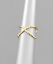 Load image into Gallery viewer, Line Curved Open Ring
