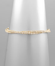 Load image into Gallery viewer, Twited Crystal Row Cuff
