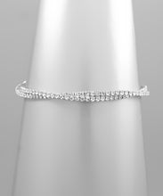 Load image into Gallery viewer, Twited Crystal Row Cuff
