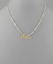 Load image into Gallery viewer, State Pendant Necklace
