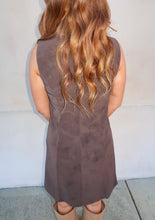 Load image into Gallery viewer, Autumn Avenue Suede Mini Dress-Brown
