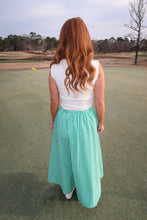 Load image into Gallery viewer, Fairway Stripe Midi Skirt- Green
