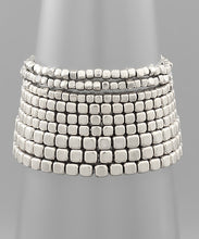 Load image into Gallery viewer, Metal Cube Bead Layer Bracelet
