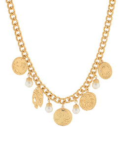 Pearl & Coin Necklace