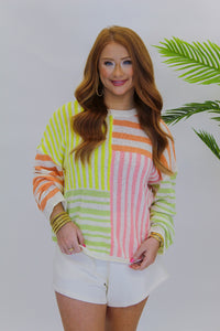 Perry Striped Knit Sweater