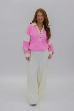Load image into Gallery viewer, Brandy Color Block Oversized Pullover
