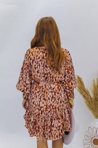 Autumn Leaves Button Up Dress