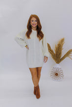 Load image into Gallery viewer, Only You Sweaters Dress- Cream
