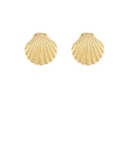 Load image into Gallery viewer, Sea Shell Metal Earrings
