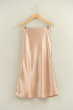 Load image into Gallery viewer, Deedee Satin Midi Skirt-Taupe

