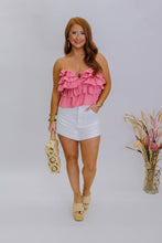 Load image into Gallery viewer, Sunshine Ruffle Tank-Pink
