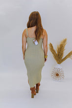 Load image into Gallery viewer, Must Be Love Slit Ribbed Dress- Olive

