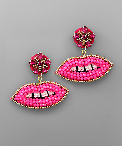 Lip Bead Earrings