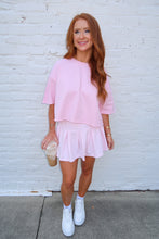 Load image into Gallery viewer, Bri Boxy Cropped Tee-Pink
