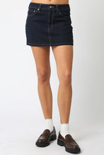 Load image into Gallery viewer, Jamie Denim Skirt- Dark Denim
