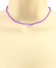 Load image into Gallery viewer, Color Paperclip Chain Chocker
