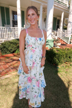 Load image into Gallery viewer, Fresh Bloom Floral Midi Dress- White
