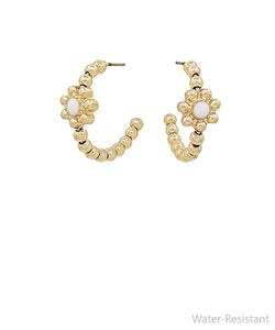 Flower Epoxy Accent CCB Hoops