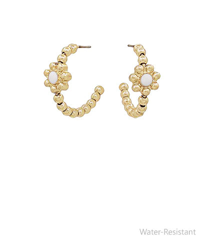 Flower Epoxy Accent CCB Hoops